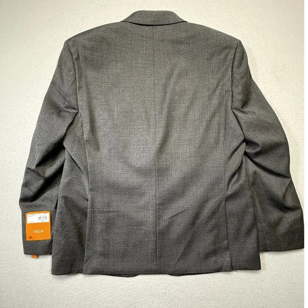 Tallia Men's Classic-Fit stretch Suit Jacket Dark Gray 42S $360